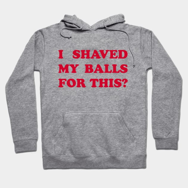 I Shaved My Balls for This? Hoodie by DavesTees